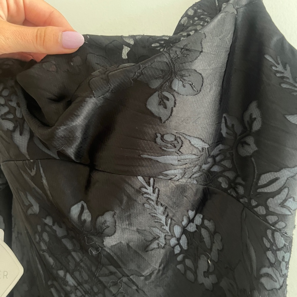 Azazie Black Floral Slip Maxi Dress - Picture 6 of 6